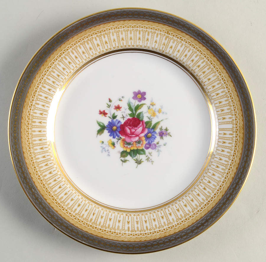 Avon Gray Salad Plate by Royal Bayreuth-1