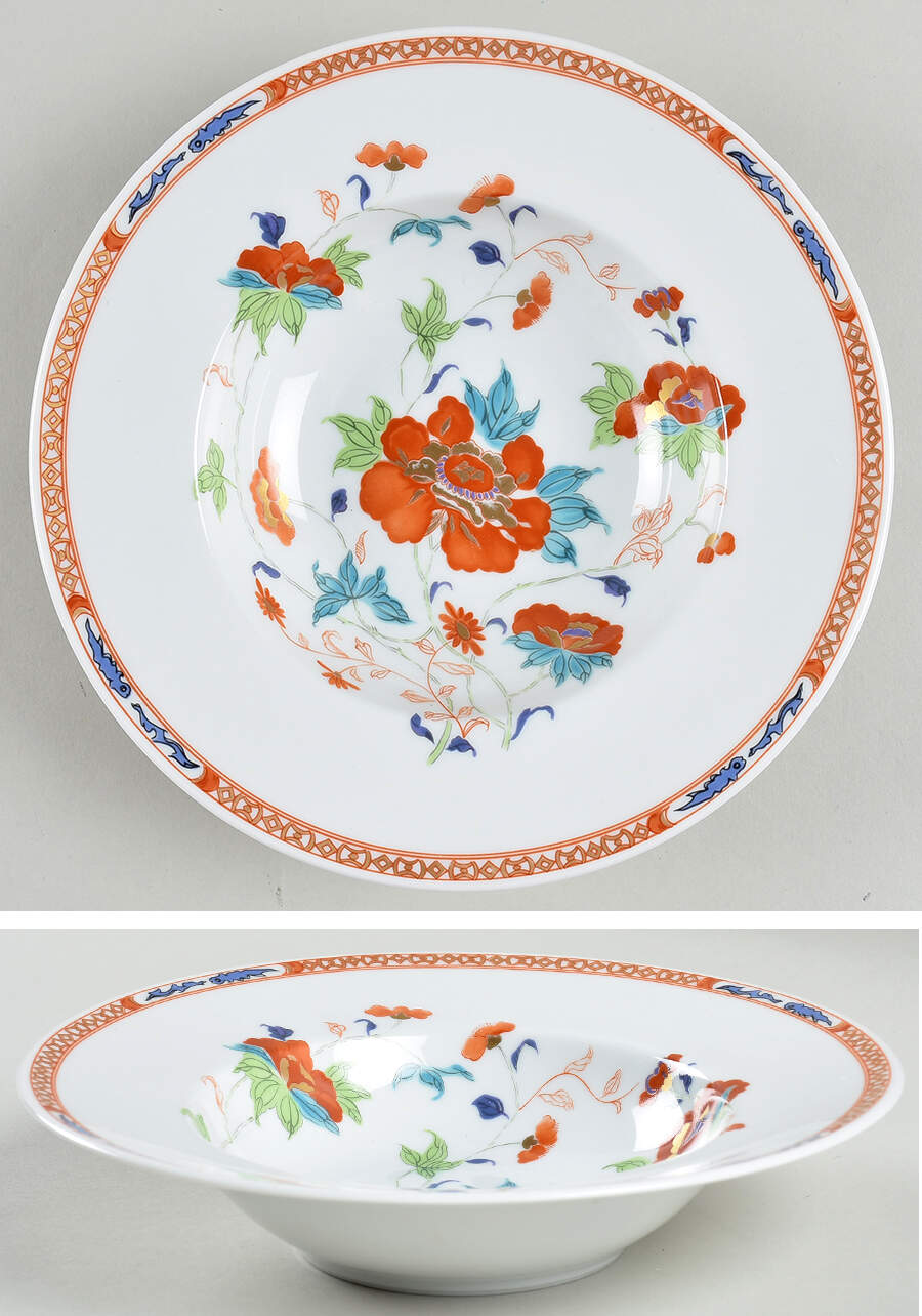 Hokusai Rim Soup Bowl by Raynaud-1