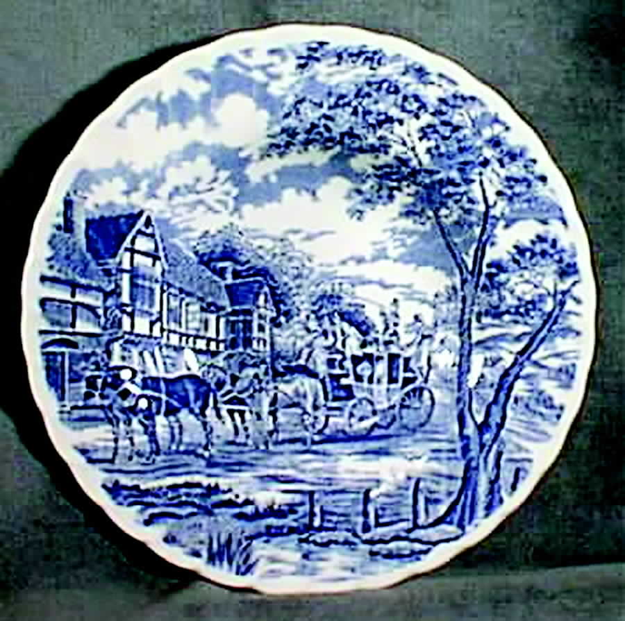 Royal Mail Blue Dinner Plate by Royal Sussex-1