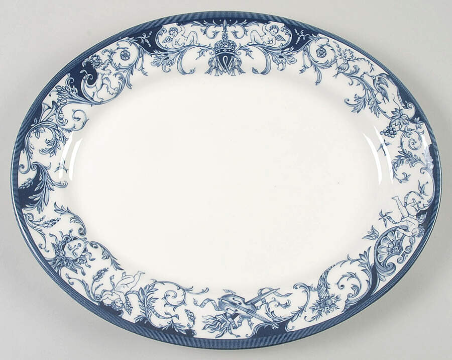 The Royal Palaces 12" Oval Serving Platter by Rosina-Queens-1
