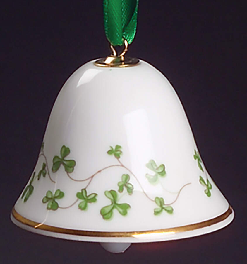 Shamrock Bell Ornament by Royal Tara-1
