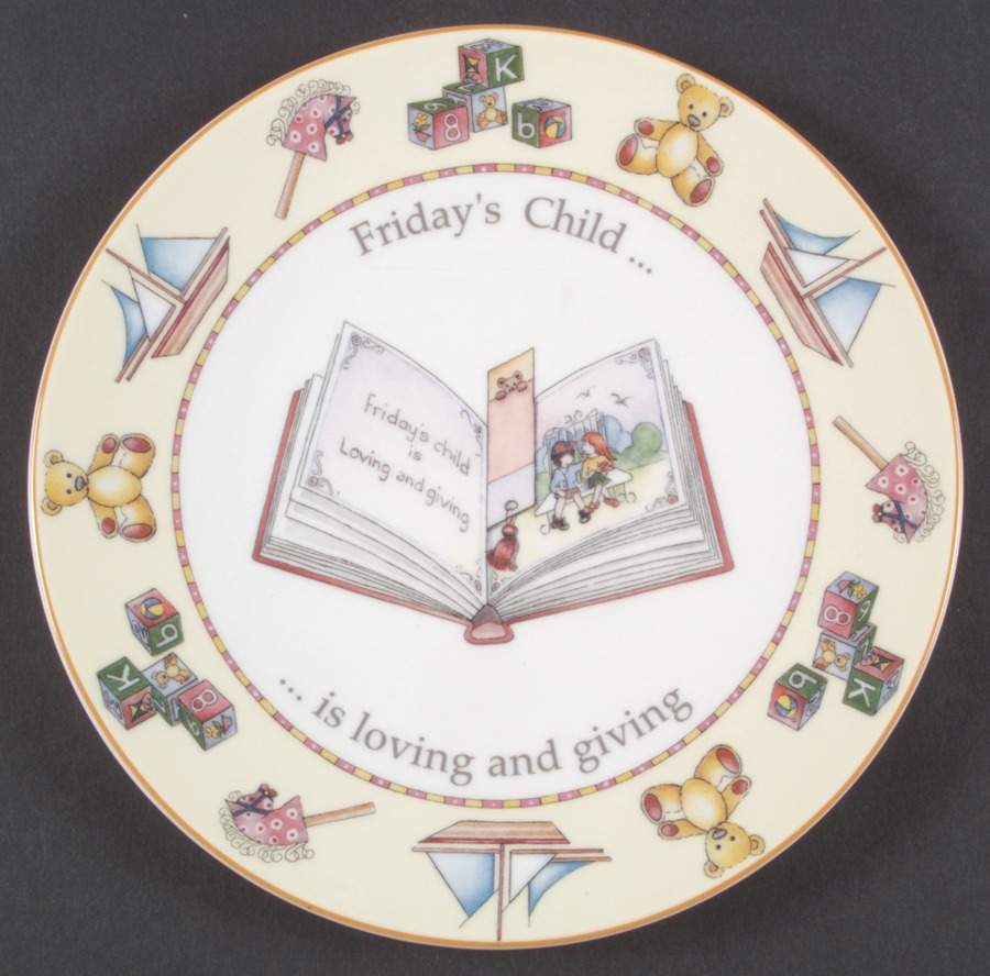 Days of The Week Salad Plate by Royal Worcester-1