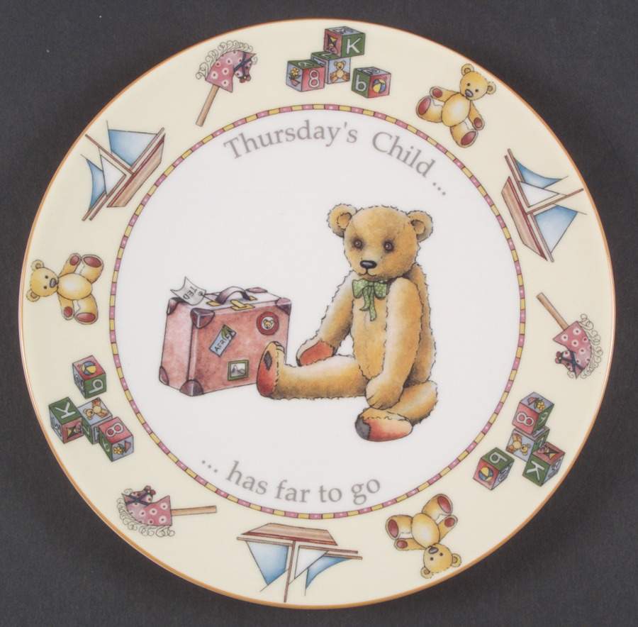 Days of The Week Salad Plate by Royal Worcester-1