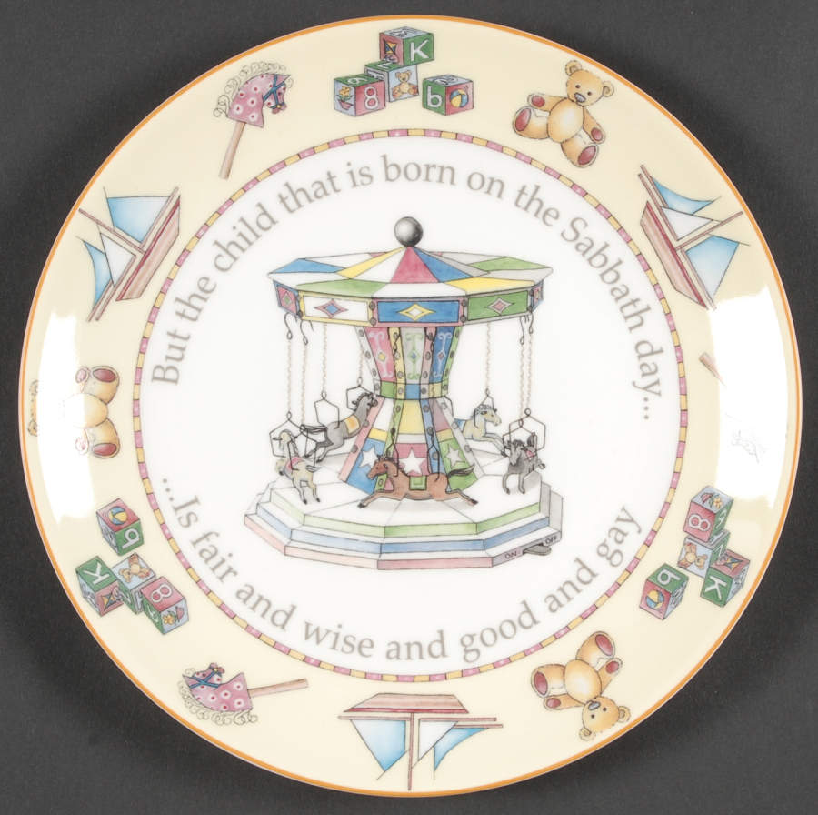 Days of The Week Salad Plate by Royal Worcester-1