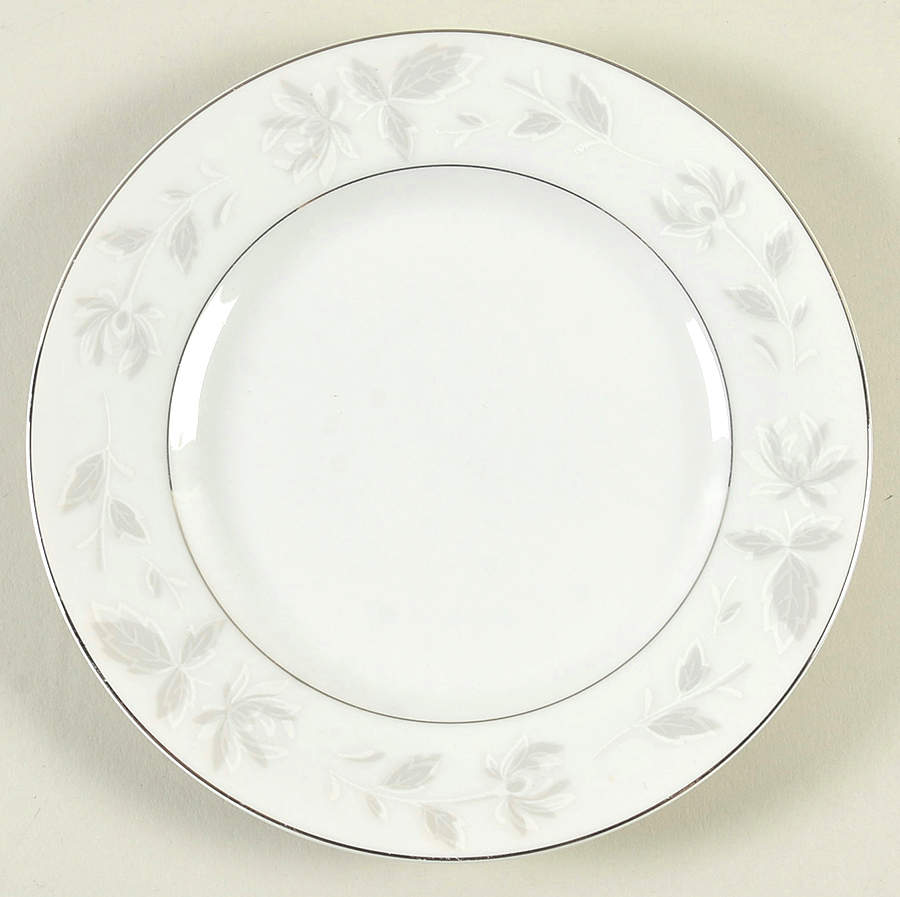 White Dawn Bread & Butter Plate by Royal Sovereign-1