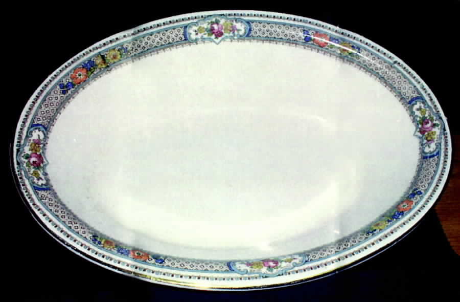 Avon 14" Oval Serving Platter by Royal China Intl-1