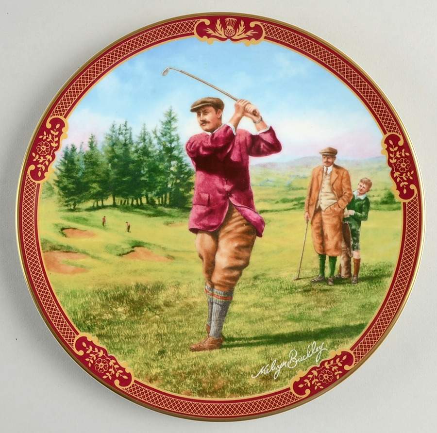 Golfing Collection Salad/Dessert Plate by Royal Worcester-1