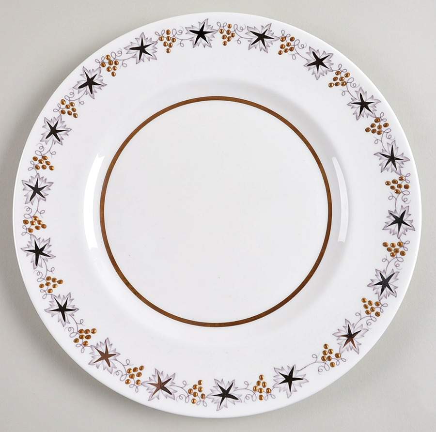 Gold and Silver Dinner Plate by Royal Albert-1