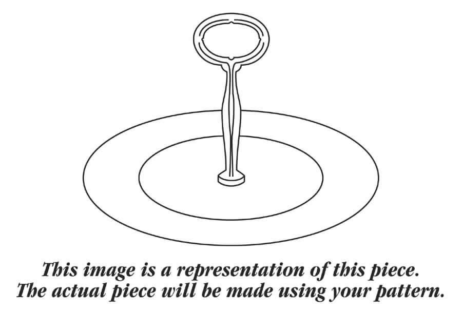 Olympia Round Serving Plate with Center Handle (Dp) Hc by American Atelier-1