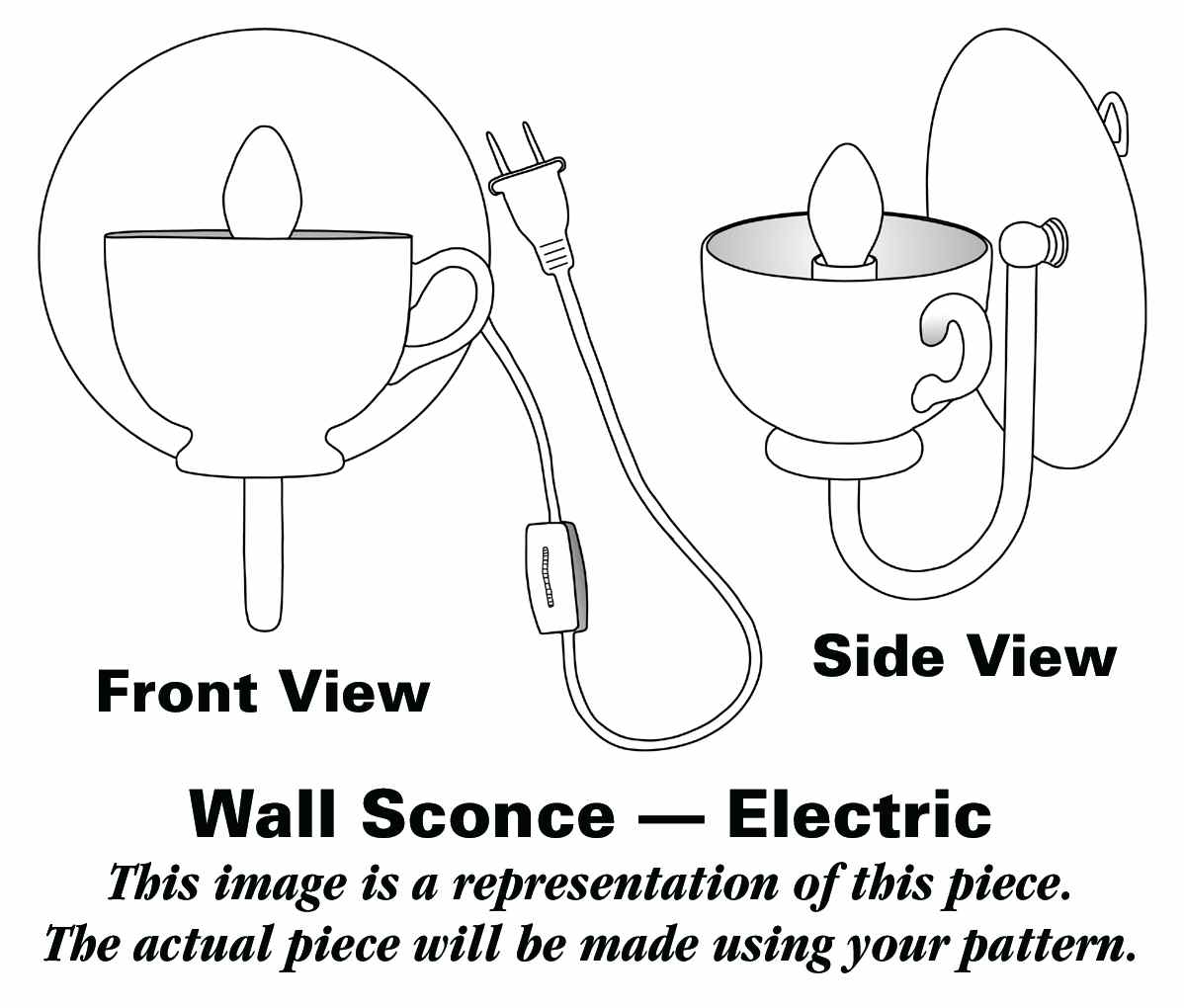 Hunter Multicolor 7 1/2"-7 3/4" Electric Wall Sconce HC by Franciscan-1