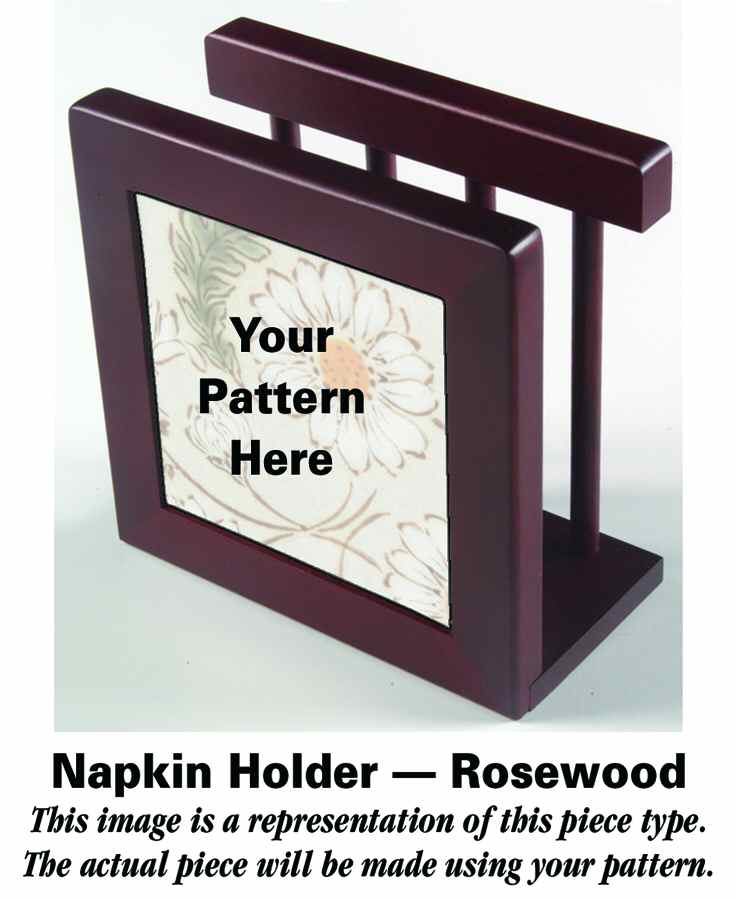 Grapes 6 1/8" Rosewood Napkin Holder  HC by Culinary Arts-1