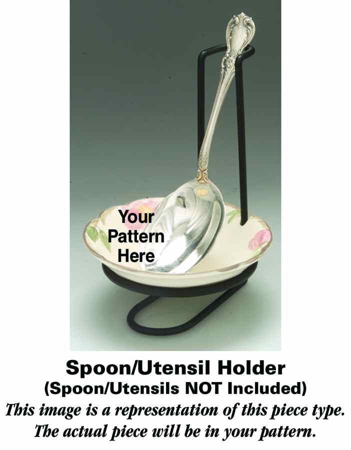Harmony 6 1/2"- 6 3/4" Spoon/Utensil Holder  HC by Empress (Japan)-1