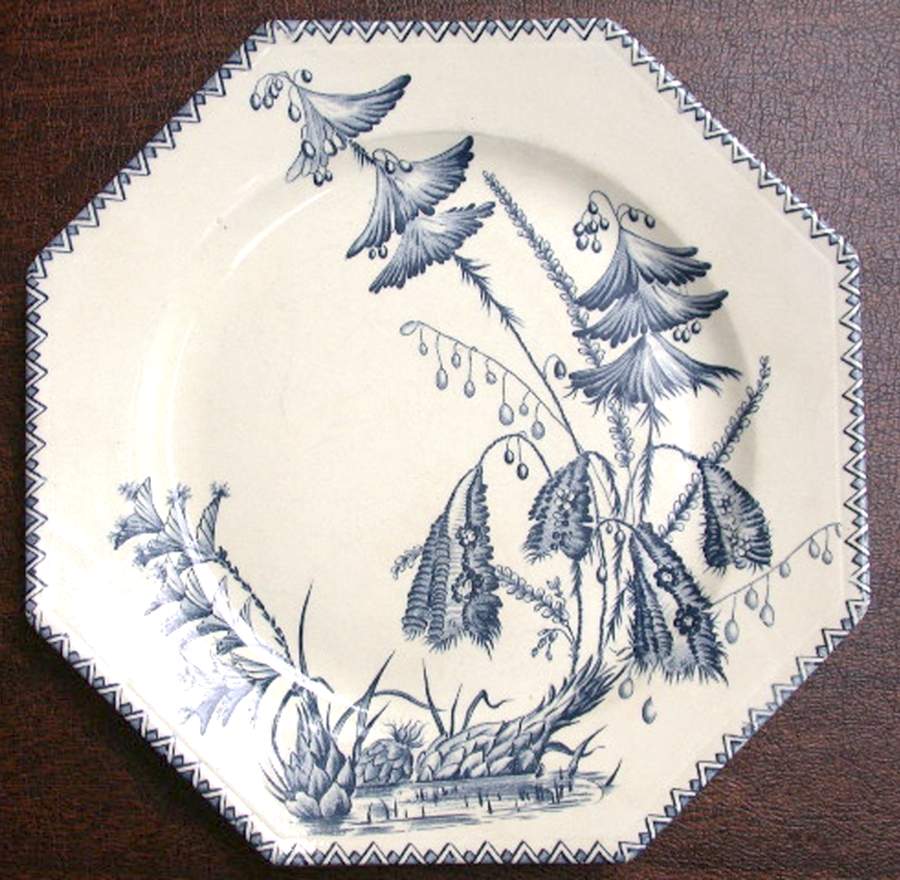 Indiana Blue Luncheon Plate by Ralph Stevenson &Son-1