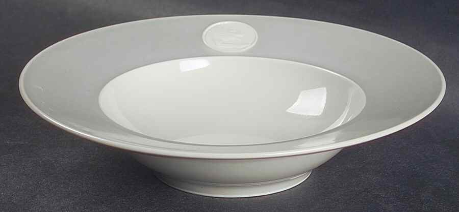 Arcadia Gray (No Trim, Cream Background) Rim Fruit/Dessert (Sauce) Bowl by Royal Berlin-1