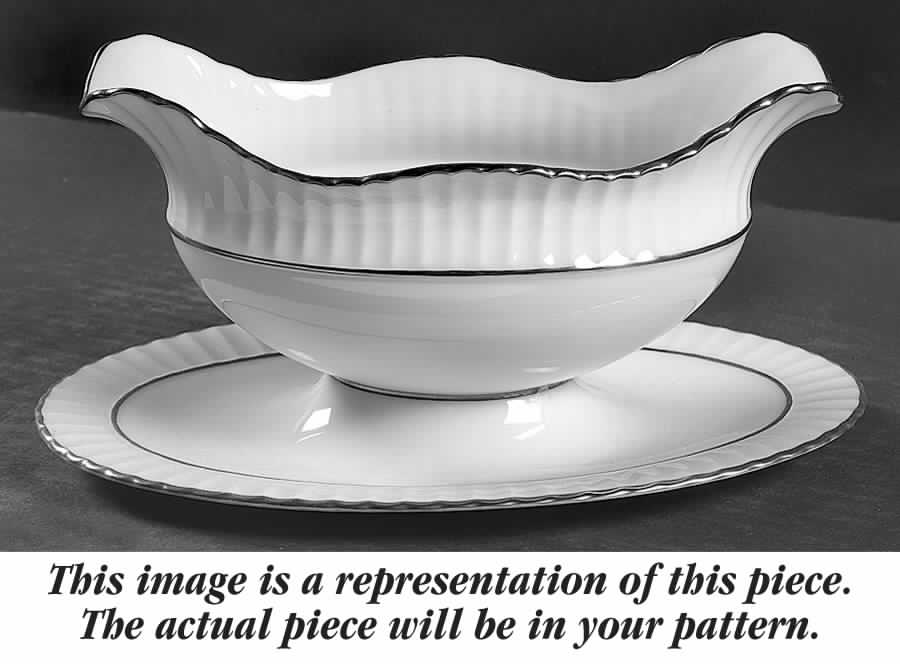 Joan Gravy Boat with Attached Underplate by Lenox-1