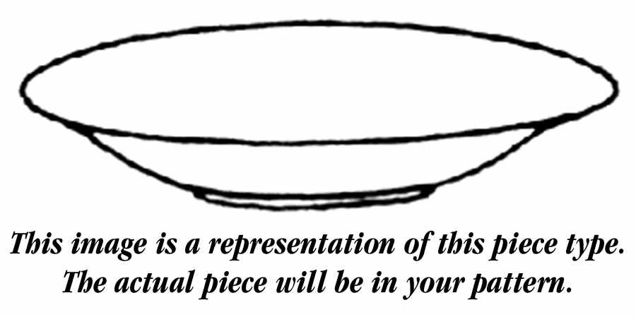 Baroque Scroll 11" Oval Vegetable Bowl by Castleton (USA)-1