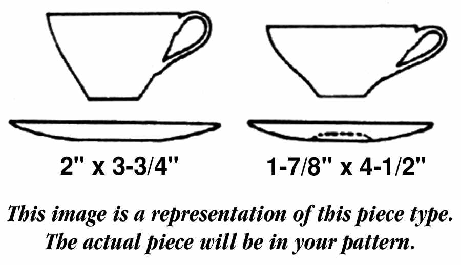 Constellation Flat Cup & Saucer Set by Castleton (USA)-1