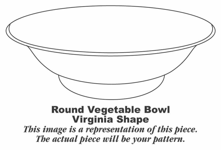 Diane (No Color Band) 9" Round Vegetable Bowl by Syracuse-1