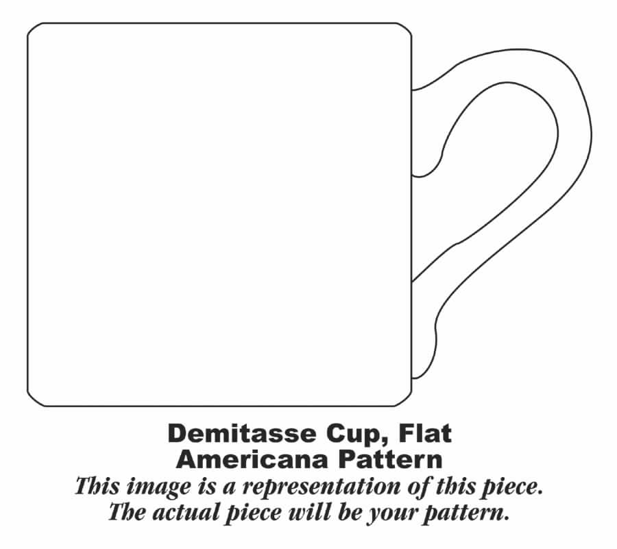 Currier & Ives Red Flat Demitasse Cup by Homer Laughlin -1