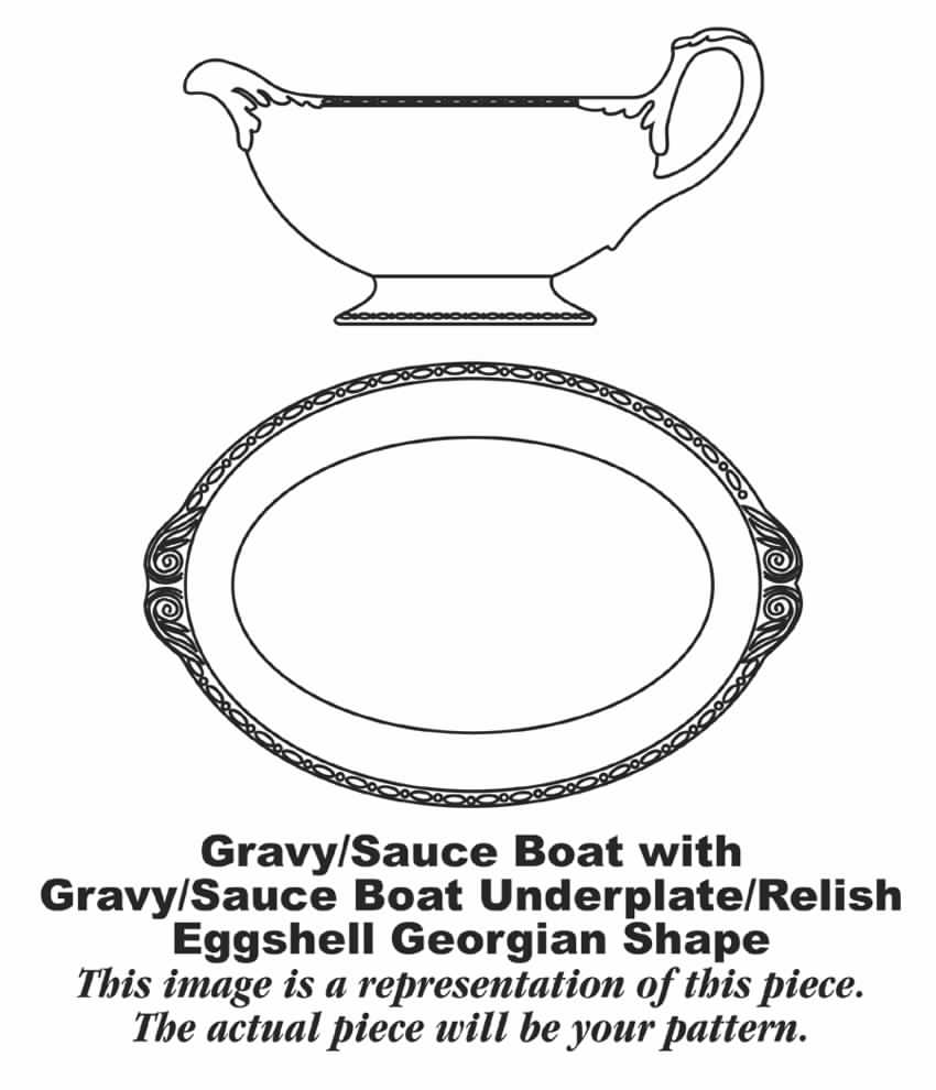 G3352 Gravy Boat & Underplate by Homer Laughlin -1