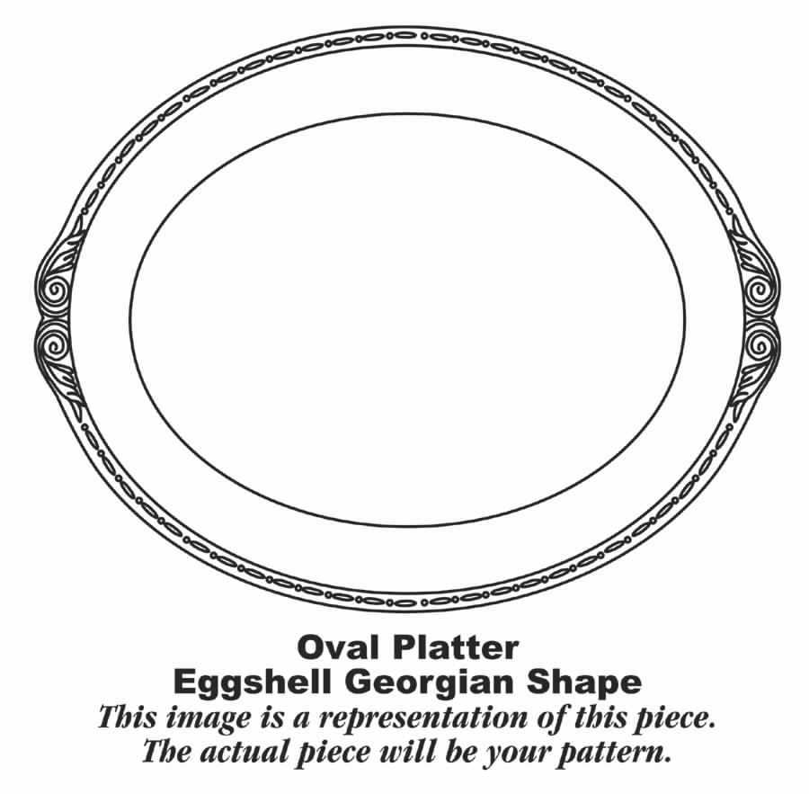DP296A 11" Oval Serving Platter by Homer Laughlin -1