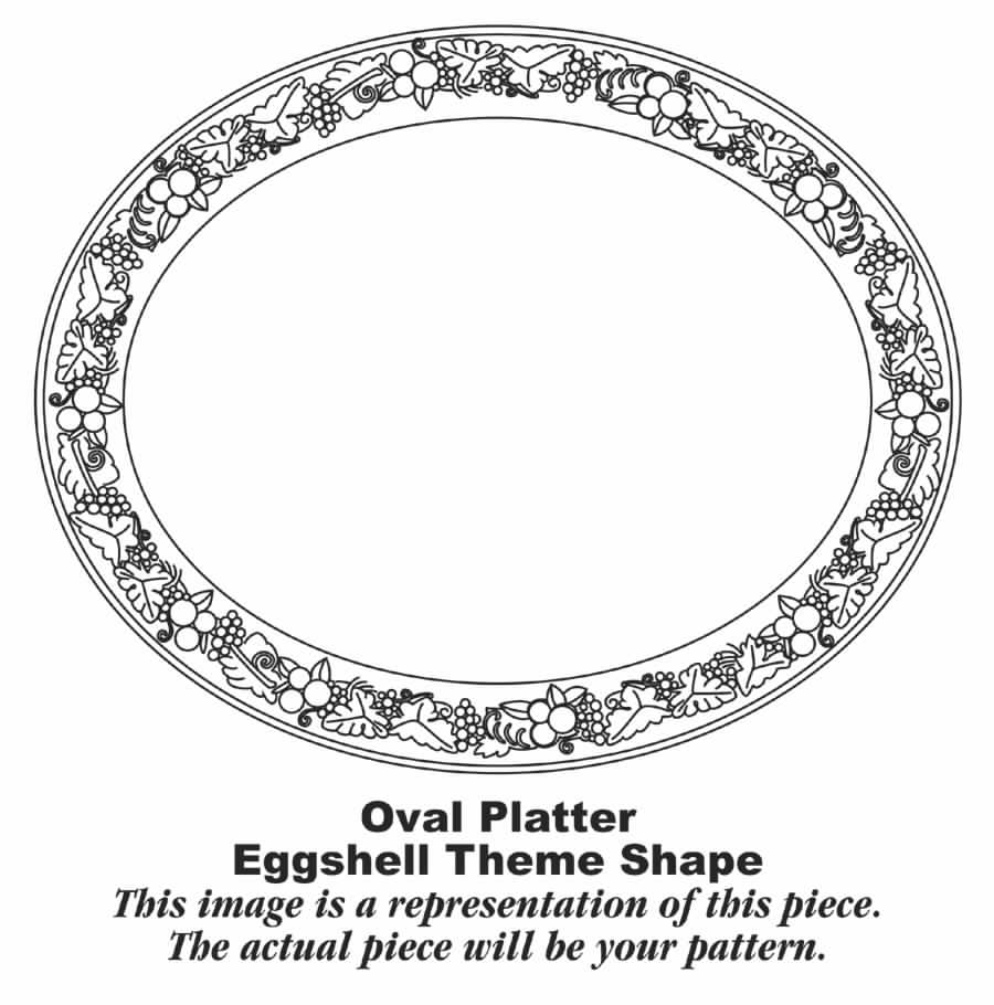 TH21 13" Oval Serving Platter by Homer Laughlin -1
