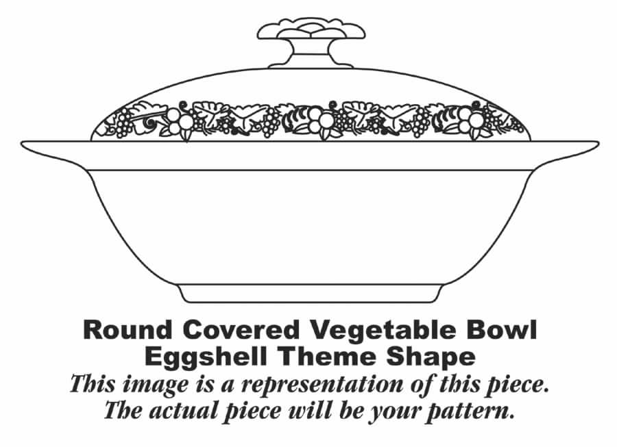 HLC937 Round Covered Vegetable by Homer Laughlin -1