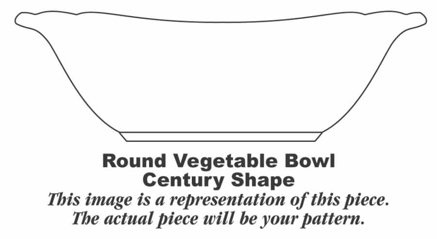 HLC895 8" Round Vegetable Bowl by Homer Laughlin -1