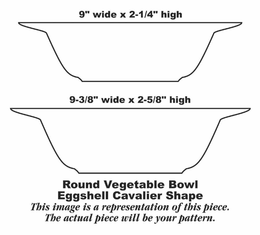 B1344 9" Round Vegetable Bowl by Homer Laughlin -1