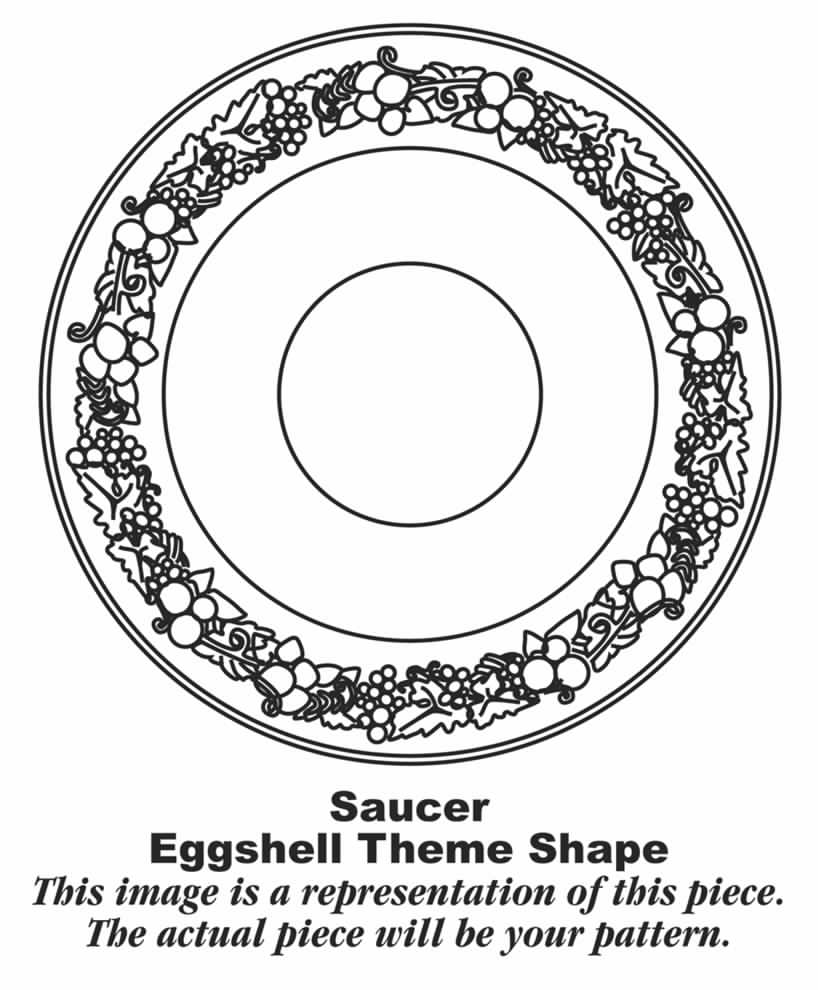 Theme Off White (Eggshell) Saucer by Homer Laughlin -1