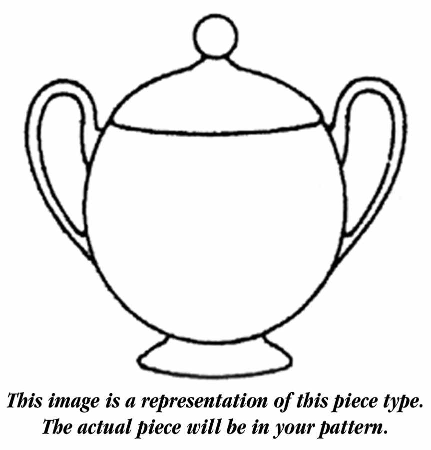 Lorraine Green Sugar Bowl & Lid by Franciscan-1