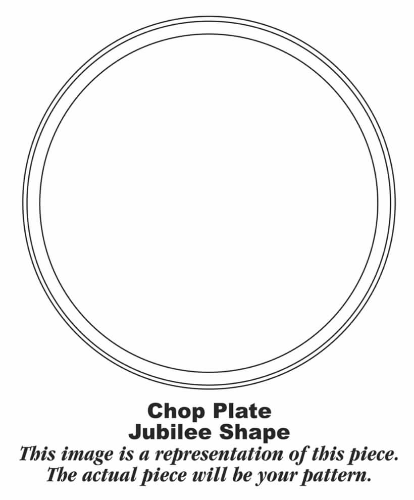 Gray Laurel 14" Chop Plate (Round Platter) by Homer Laughlin -1