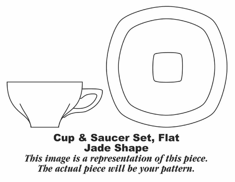 J27 Flat Cup & Saucer Set by Homer Laughlin -1