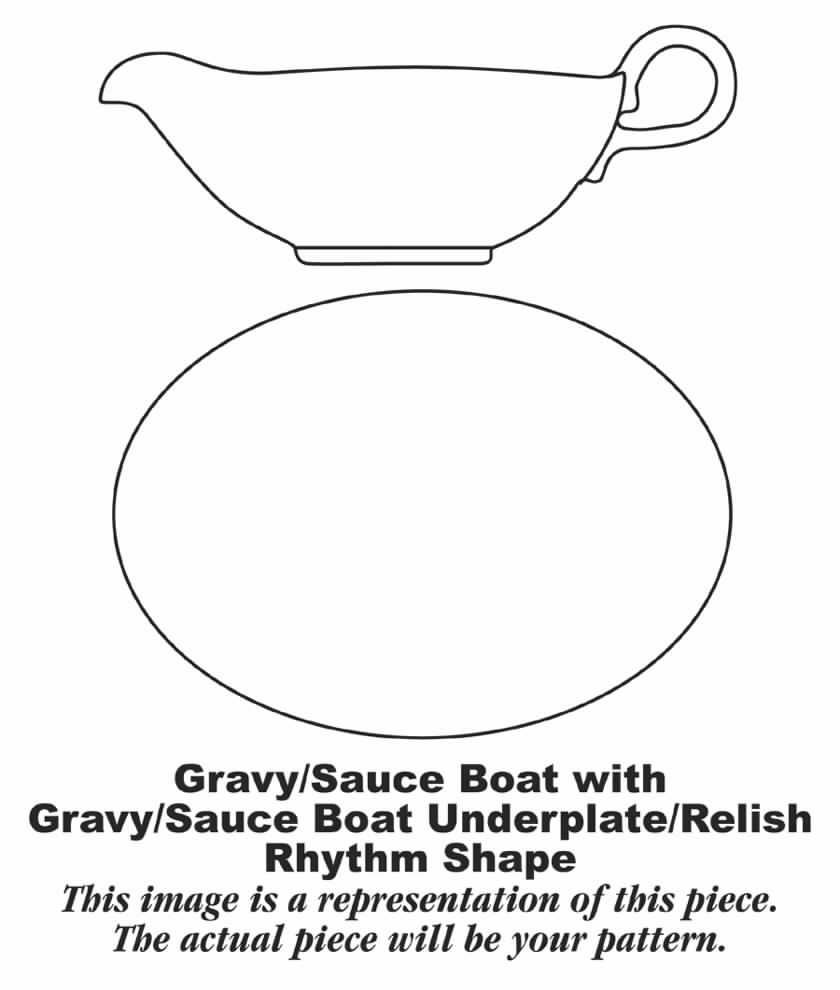 FP67 Gravy Boat & Underplate/Relish by Homer Laughlin -1