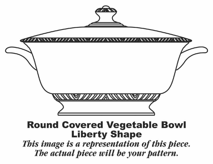 HLC582 Round Covered Vegetable by Homer Laughlin -1