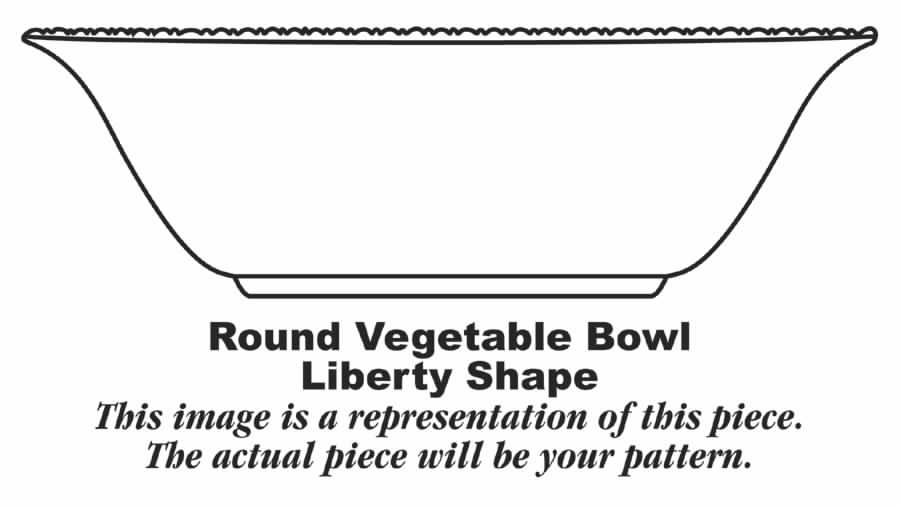 HLC367 8" Round Vegetable Bowl by Homer Laughlin -1