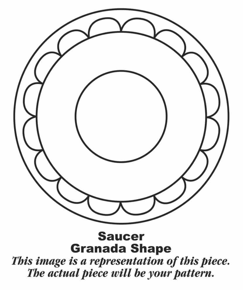 Fantasy (Granada Shape) Saucer by Homer Laughlin -1