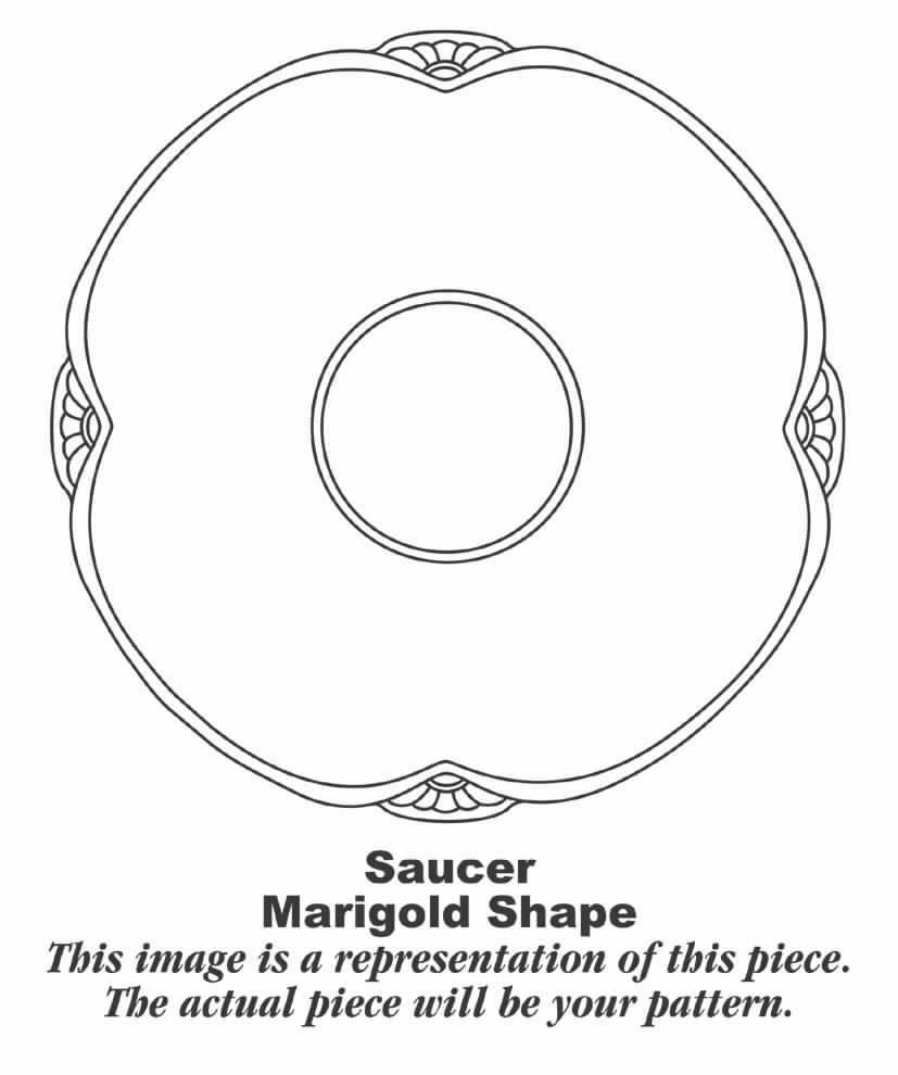 M201 (Gold Trim) Saucer by Homer Laughlin -1