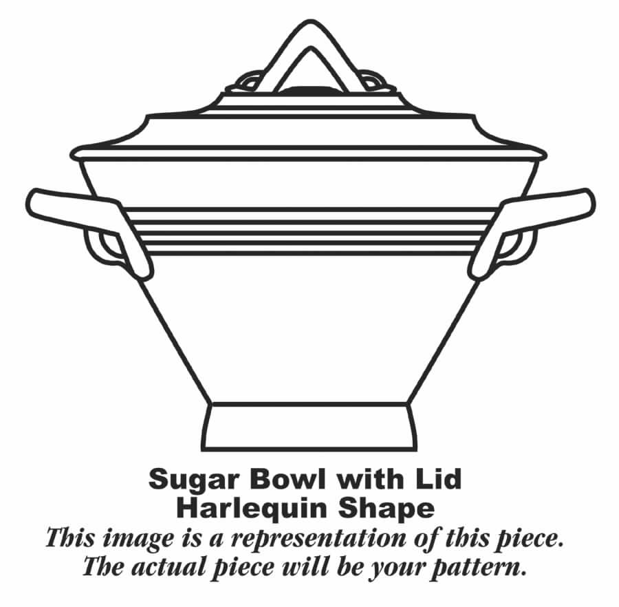 Harlequin Medium Green (Older) Sugar Bowl & Lid by Homer Laughlin -1