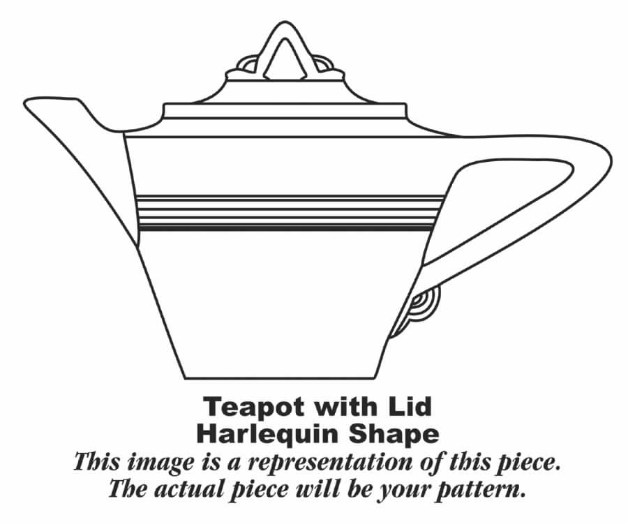HLC1609 Teapot & Lid by Homer Laughlin -1