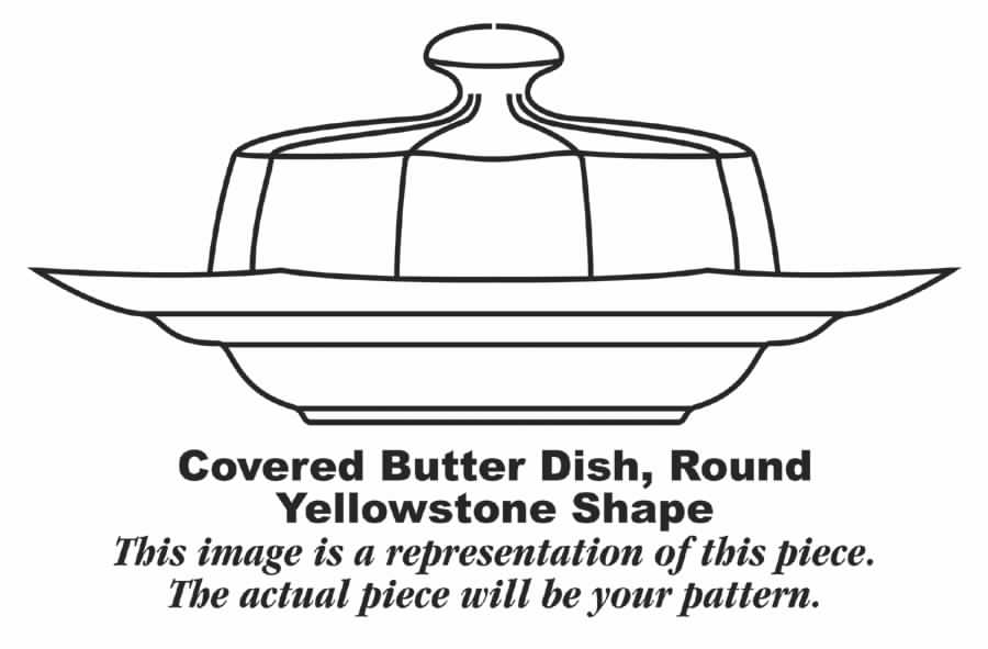 HLC576 Round Covered Butter by Homer Laughlin -1