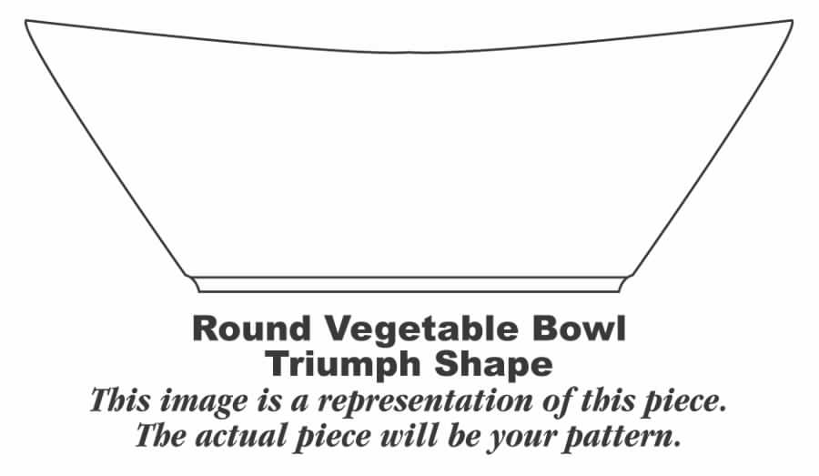 Pastel Rose 8" Round Vegetable Bowl by Homer Laughlin -1