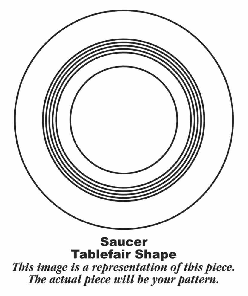 Harlequin White (Tablefair Shape) Saucer by Homer Laughlin -1