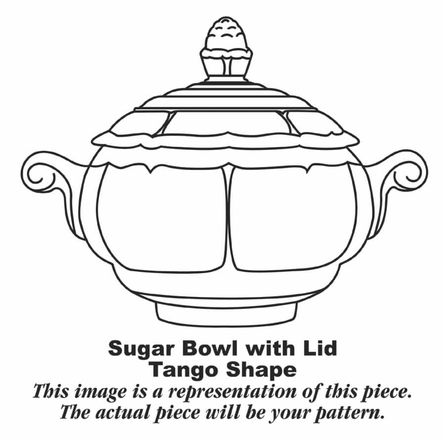 Tango Fiesta Red Sugar Bowl & Lid by Homer Laughlin -1