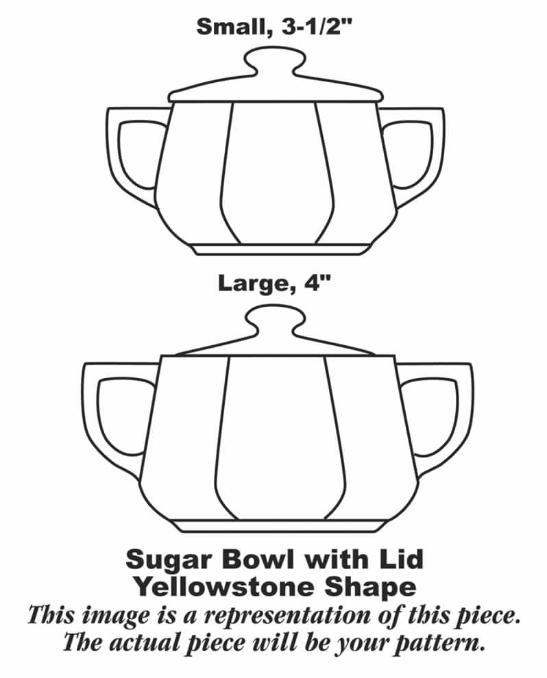 Yellowstone Sugar Bowl & Lid by Homer Laughlin -1