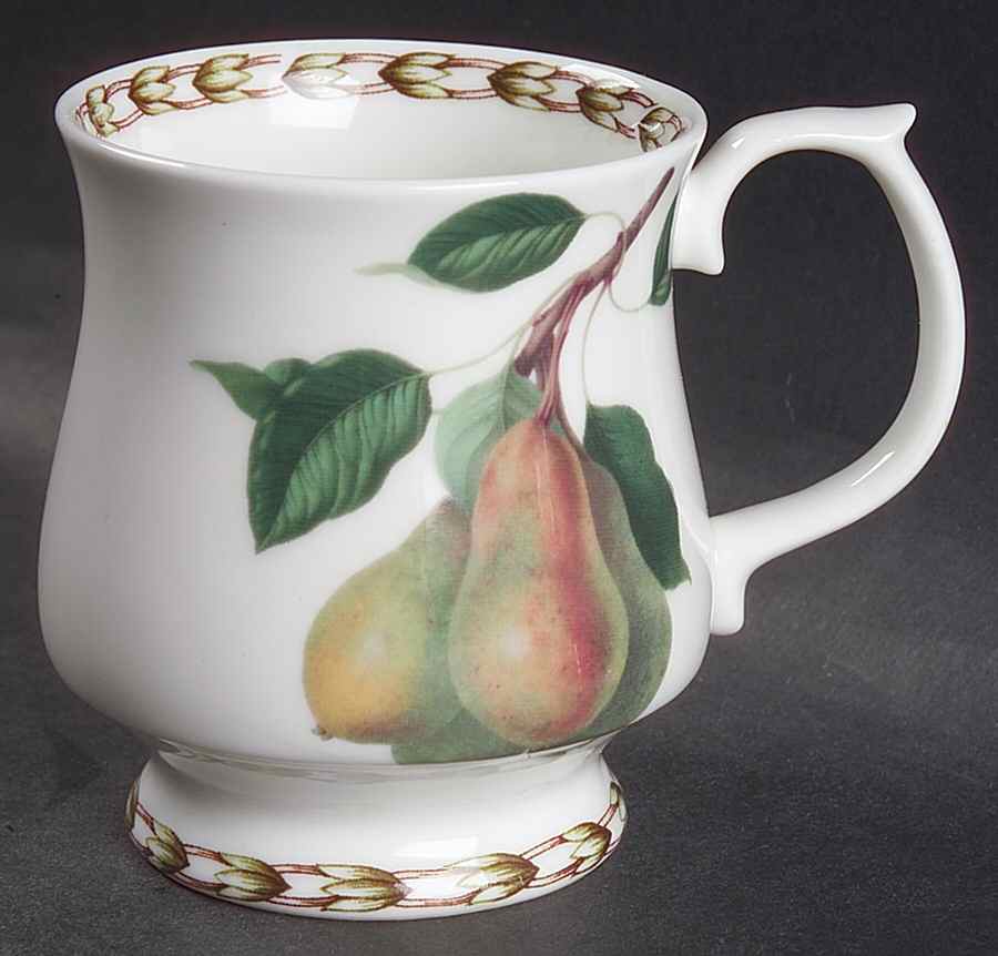 Hooker's Fruit (Fine China, Not Made in England) Footed Mug by Rosina-Queens-1