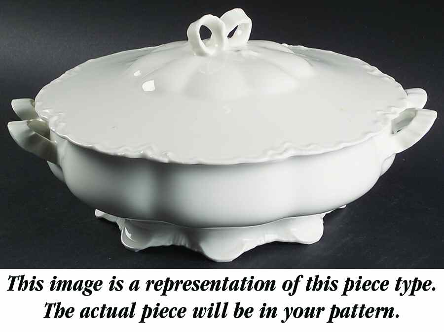 Ranson (Gold Trim) Round Covered Vegetable by Haviland-1