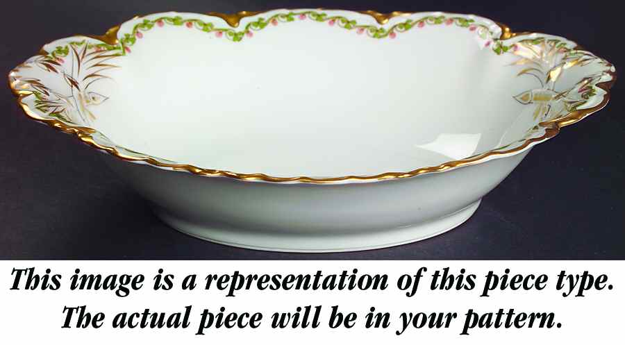 Schleiger 57F 10" Oval Vegetable Bowl by Haviland-1