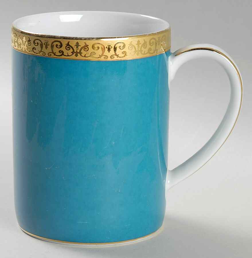 Gold Buffet Teal Green Mug by Royal Gallery-1