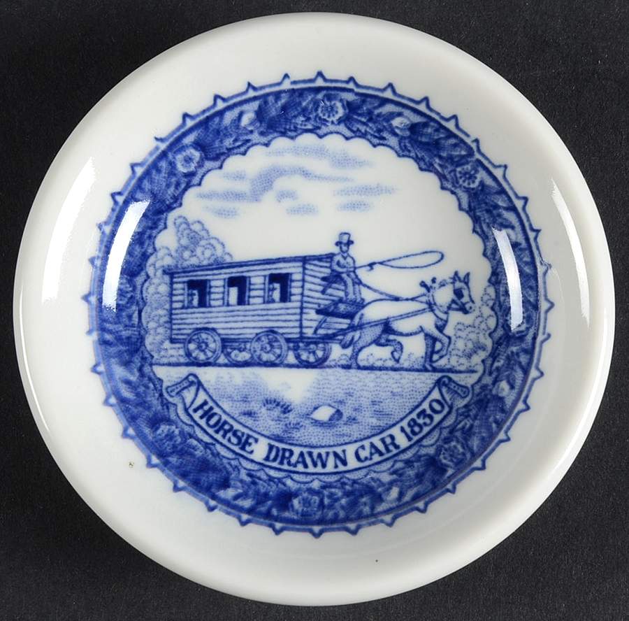 Baltimore and Ohio Railroad Blue Butter Pat by Shenango-1